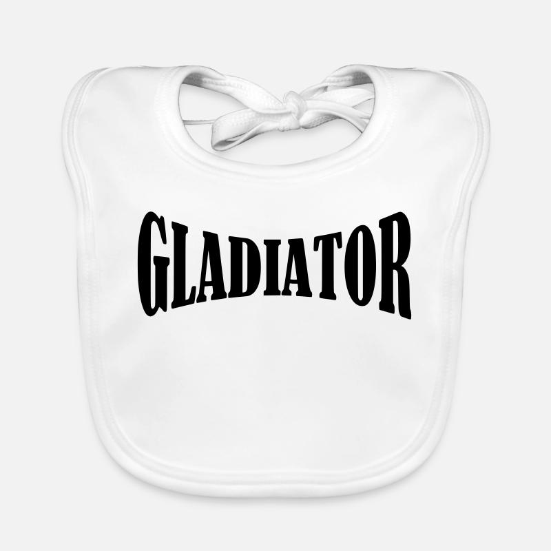 Gladiator Shirt Organic Baby Bibs