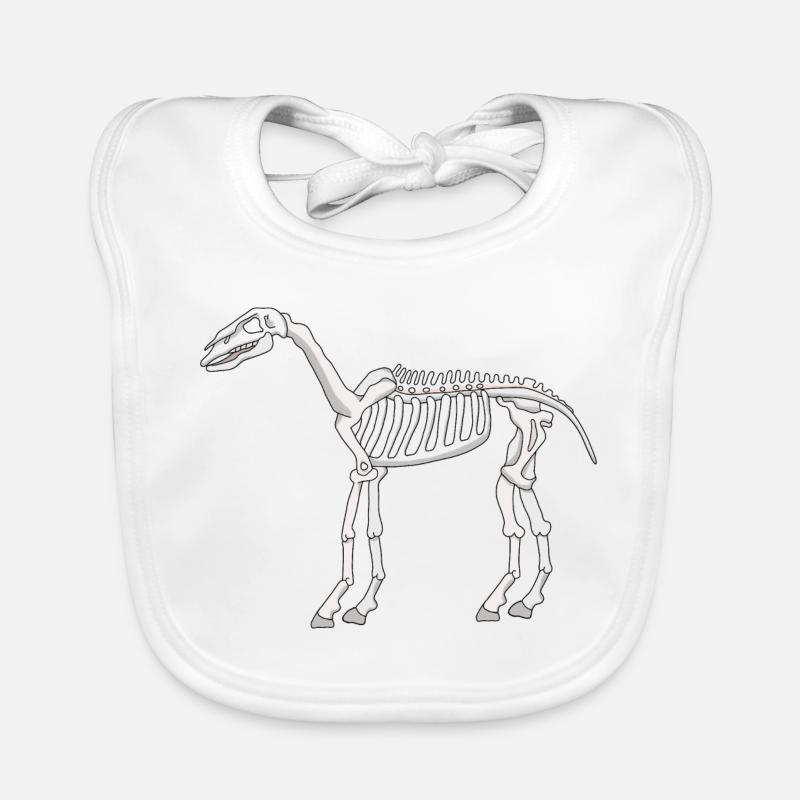 Un squelette de cheval Bavoir bio Bébé