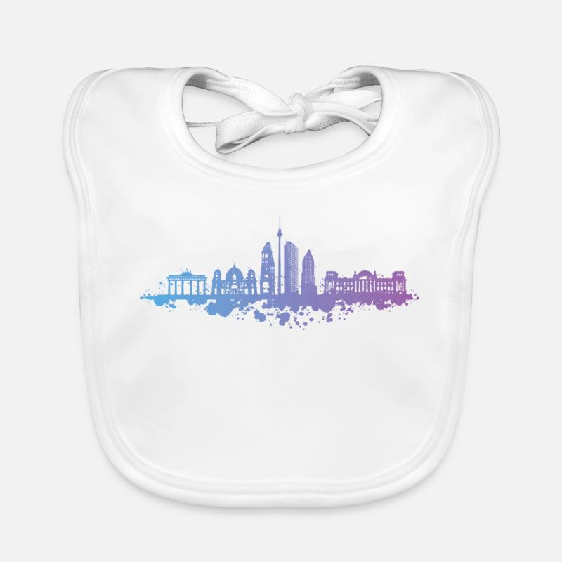 Capitale de la Porte de Brandebourg de Berlin Bavoir bio Bébé