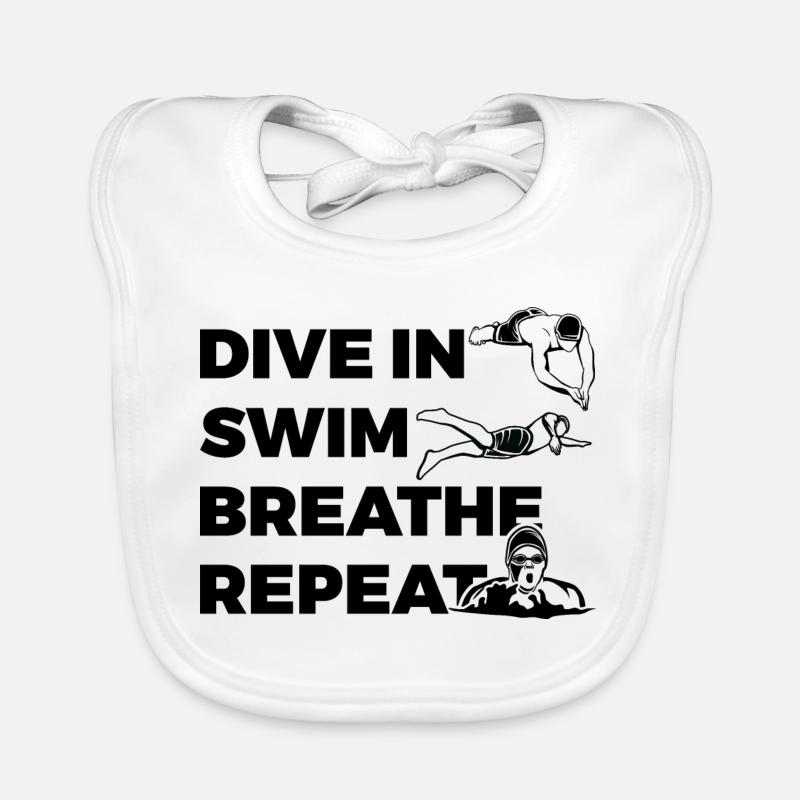 Swimming routine Organic Baby Bibs