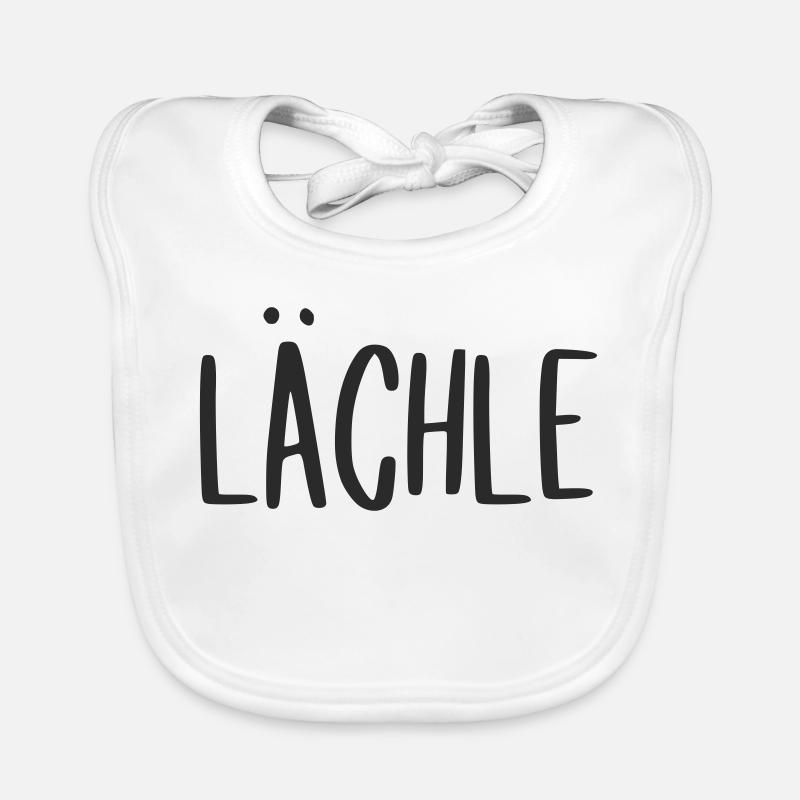 lächle - lachen gute Laune Baby Bio-Lätzchen