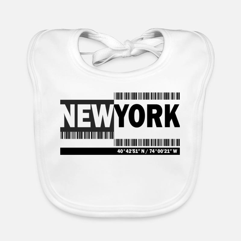 NEW YORK - Code-barres Bavoir bio Bébé
