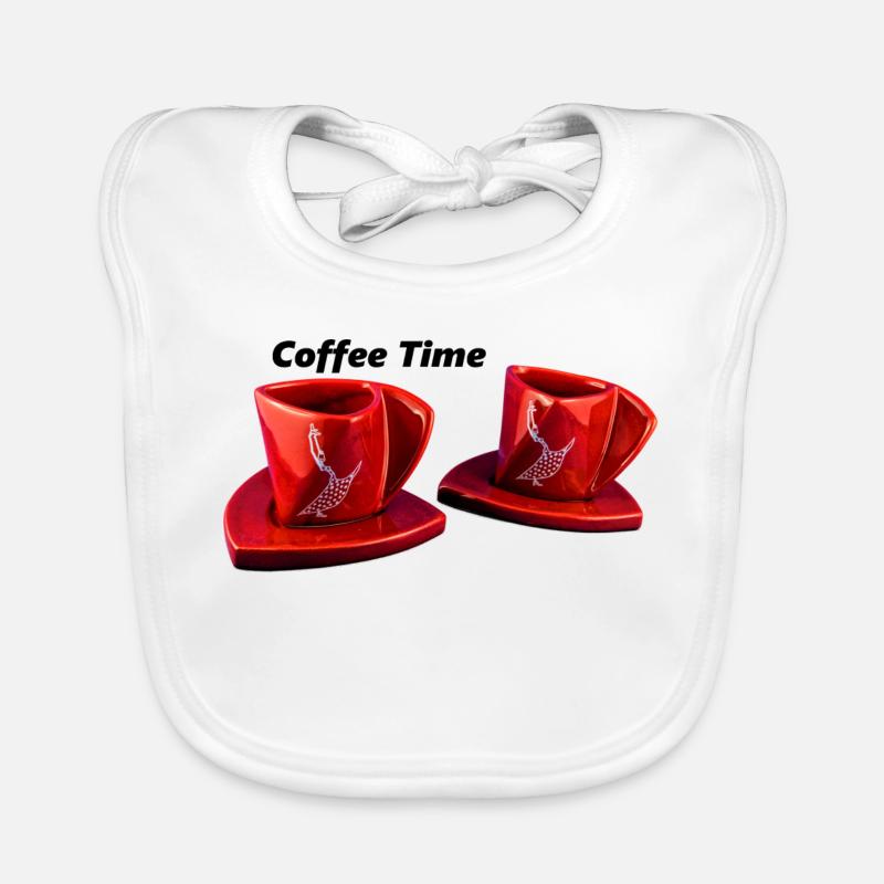 Coffee time Organic Baby Bibs