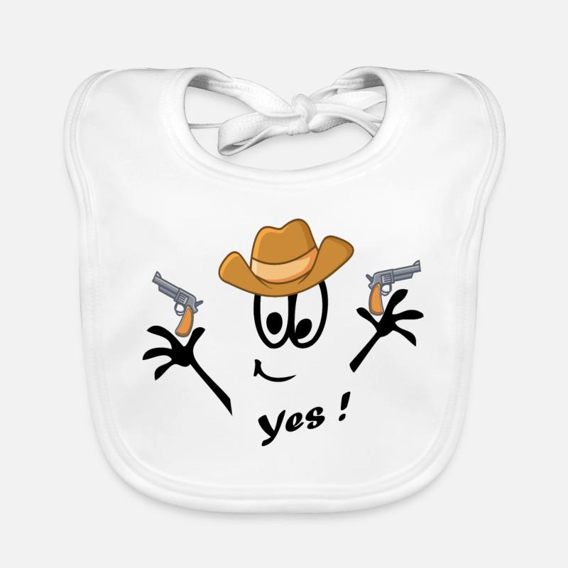 Cowboy, Karneval, Comic Baby Bio-Lätzchen