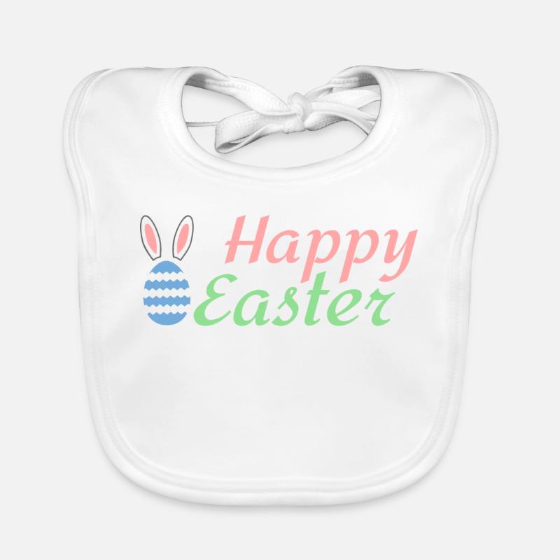Frohe Ostern Baby Bio-Lätzchen