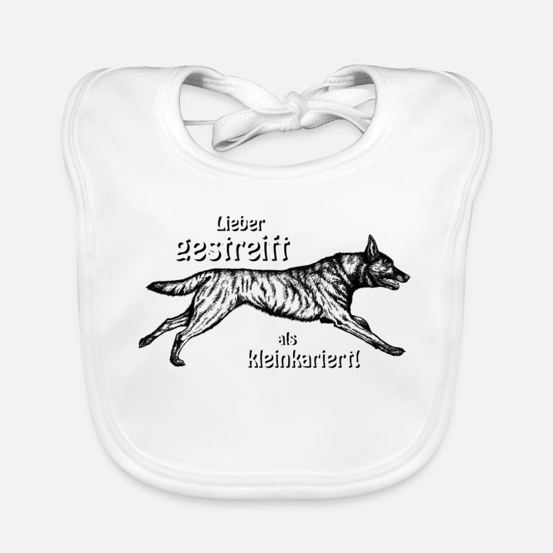 Better striped than small-minded - 2 Organic Baby Bibs