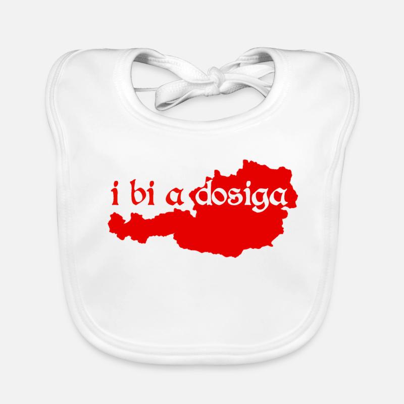 i bi a Dosiga - I am a local, dialect Organic Baby Bibs