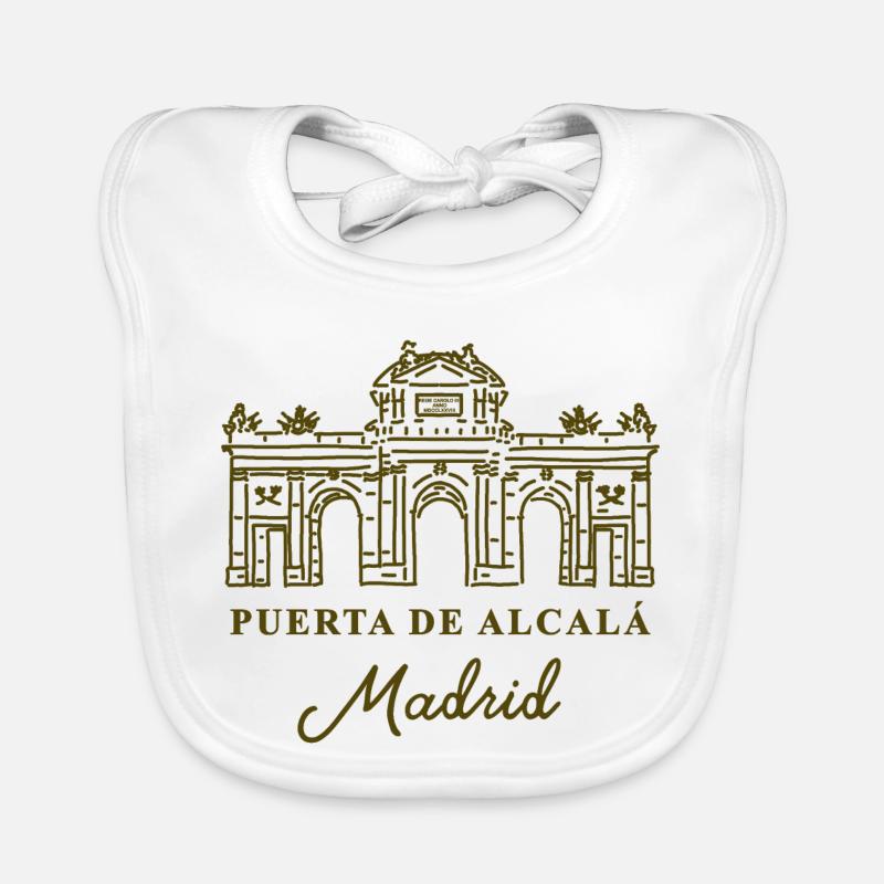 Puerta de Alcalá, Madrid, Espagne Bavoir bio Bébé