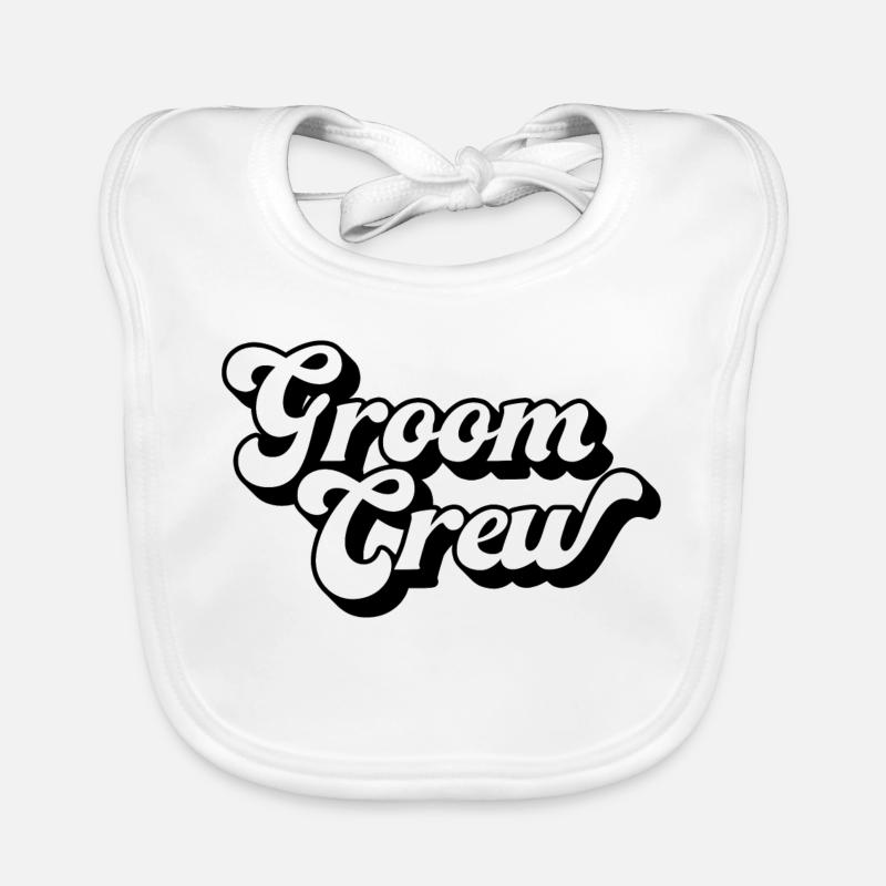 Groom Crew Squad Junggesellenabschied Männer Matching-Gruppe Baby Bio-Lätzchen