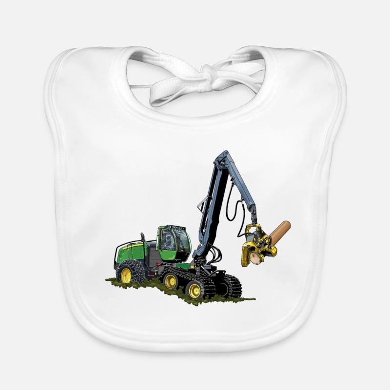 Harvester, Timber Harvester Organic Baby Bibs