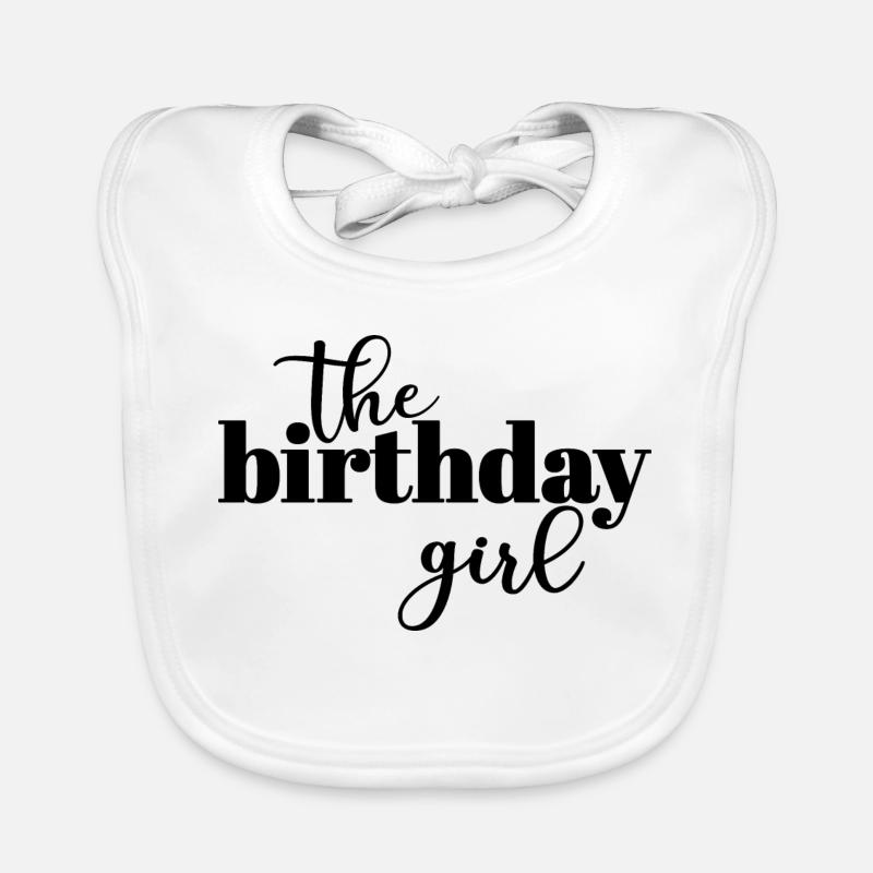 La fille d’anniversaire Bavoir bio Bébé