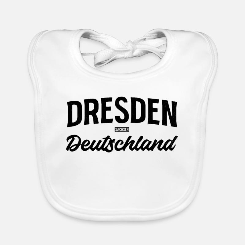Dresde, Saxe, Allemagne, conception des villes Bavoir bio Bébé