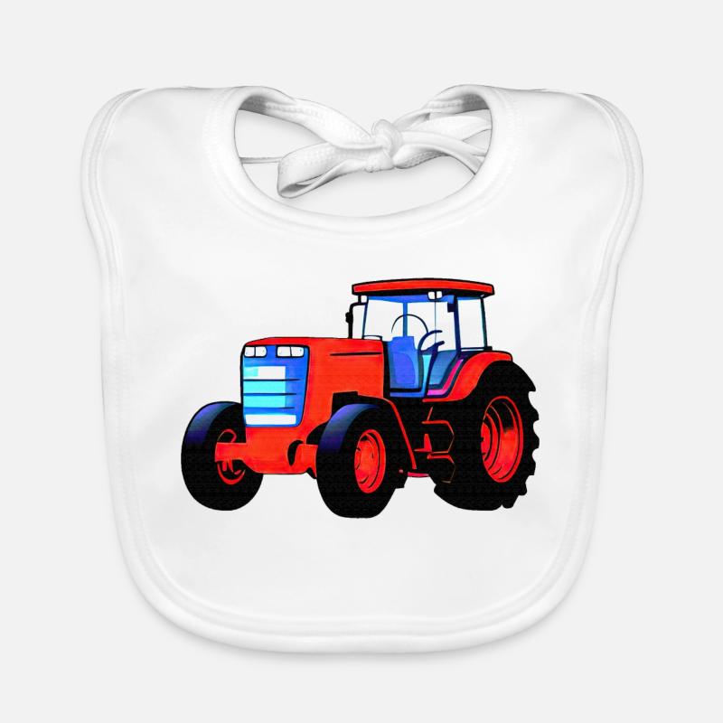 Traktor Baby Bio-Lätzchen