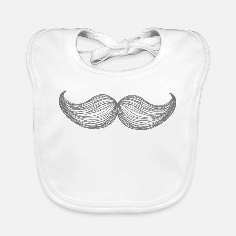 Moustache Bavoir bio Bébé