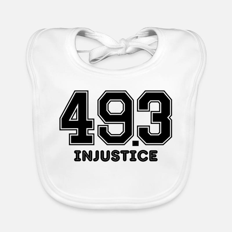 réforme des retraites, Macron, injustice - Bavoir bio Bébé - blanc