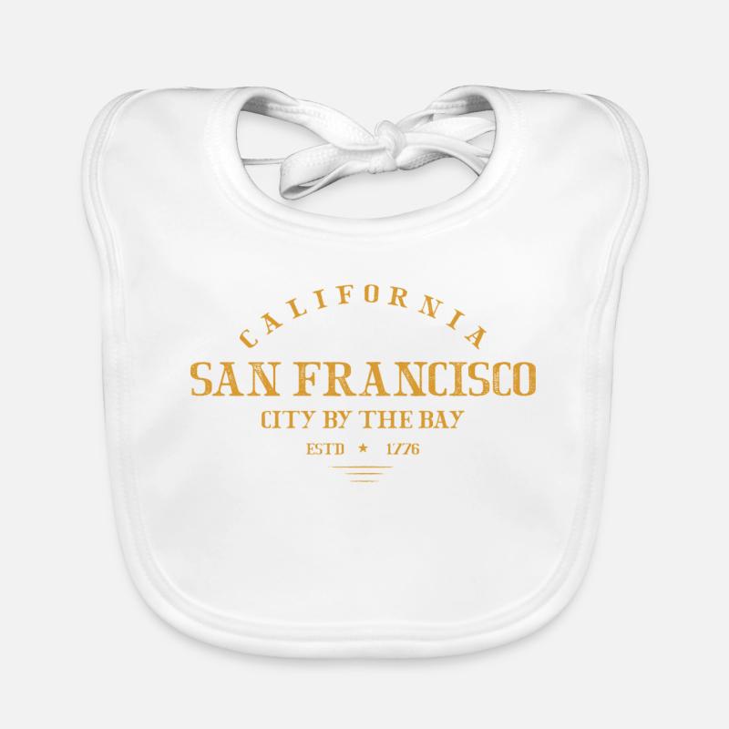 San Francisco Bay Vintage Logo Baby Bio-Lätzchen