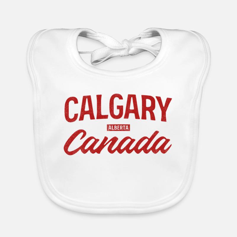 Calgary, Canada, Lettrage vintage Bavoir bio Bébé