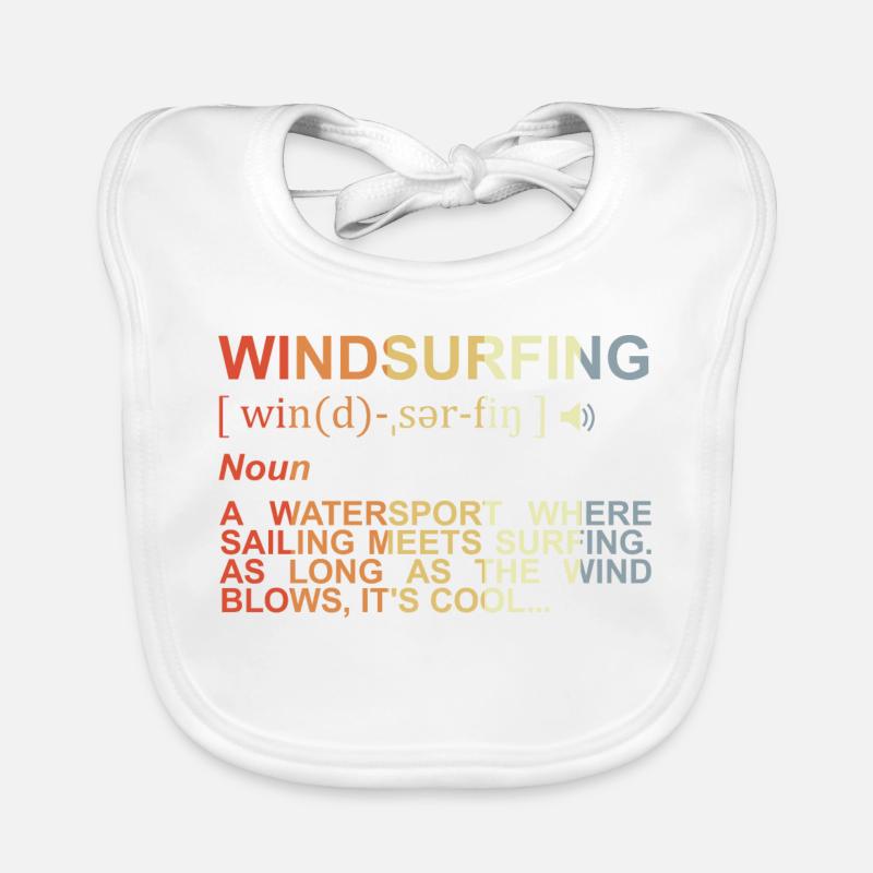 Windsurfing Meaning Organic Baby Bibs