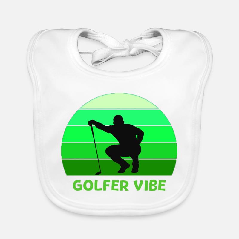 golf, golfing, golfing, playing golf Organic Baby Bibs