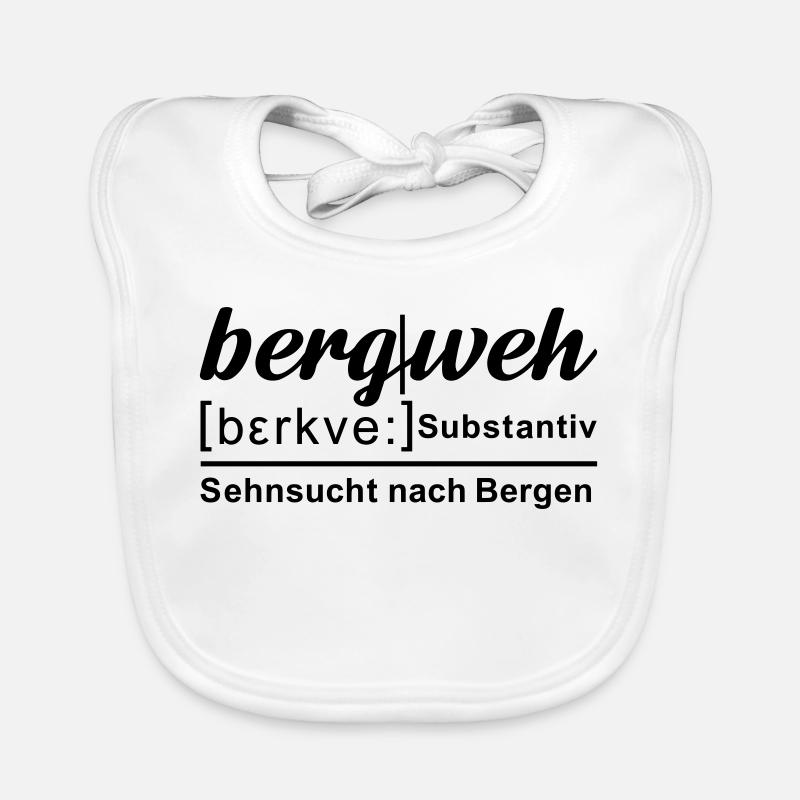 bergweh - Definition wie im Duden Baby Bio-Lätzchen