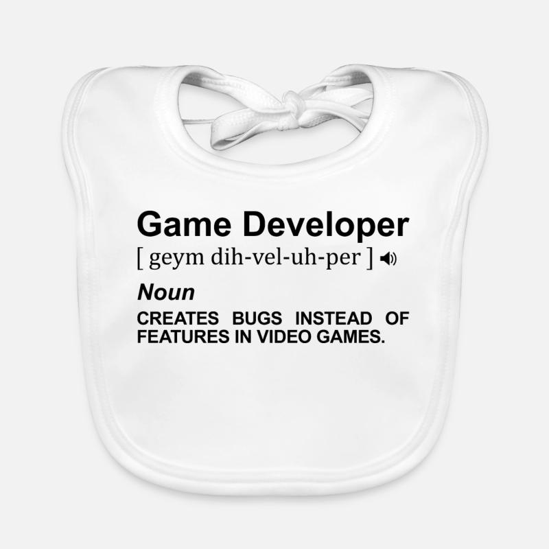 Game Developer Dictionary Organic Baby Bibs