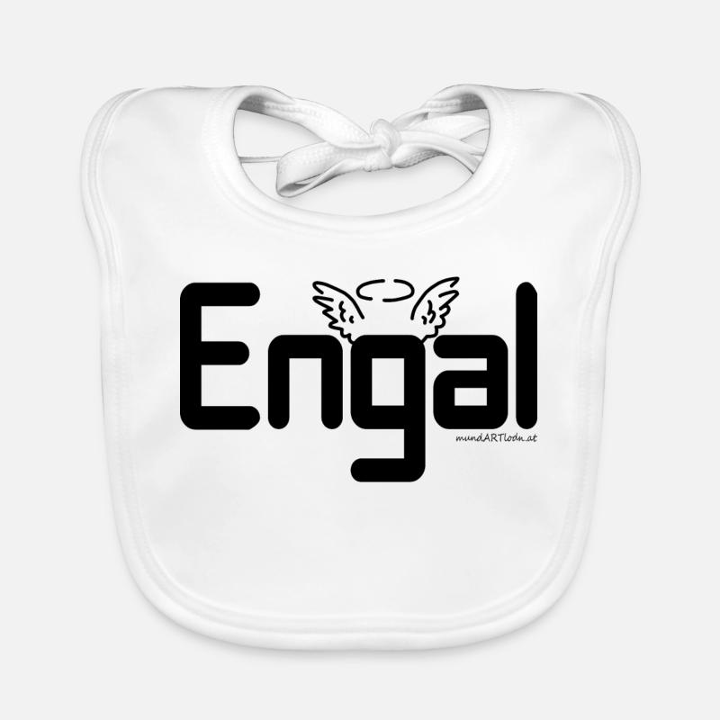 Engal - Engerl, dialecte autrichien, Cadeau Bavoir bio Bébé