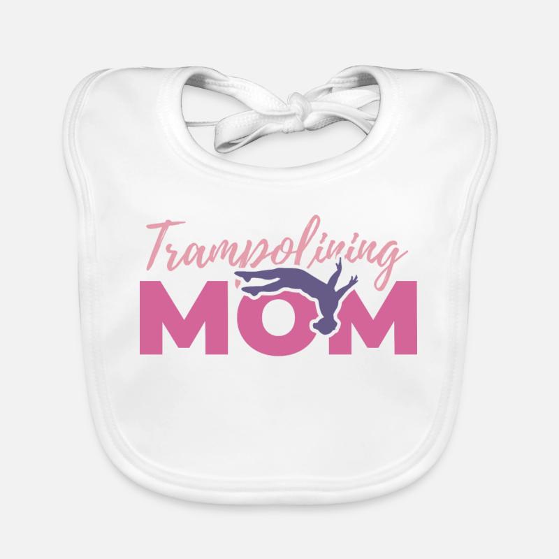 Trampolinspringer Mutter Baby Bio-Lätzchen