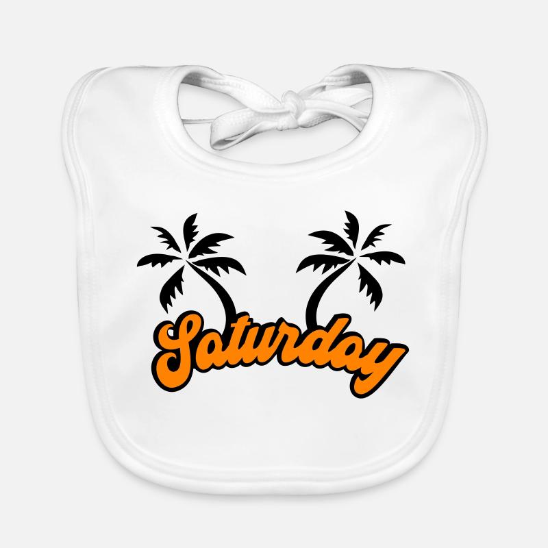 Samedi Le design du week-end - Bavoir bio Bébé - blanc