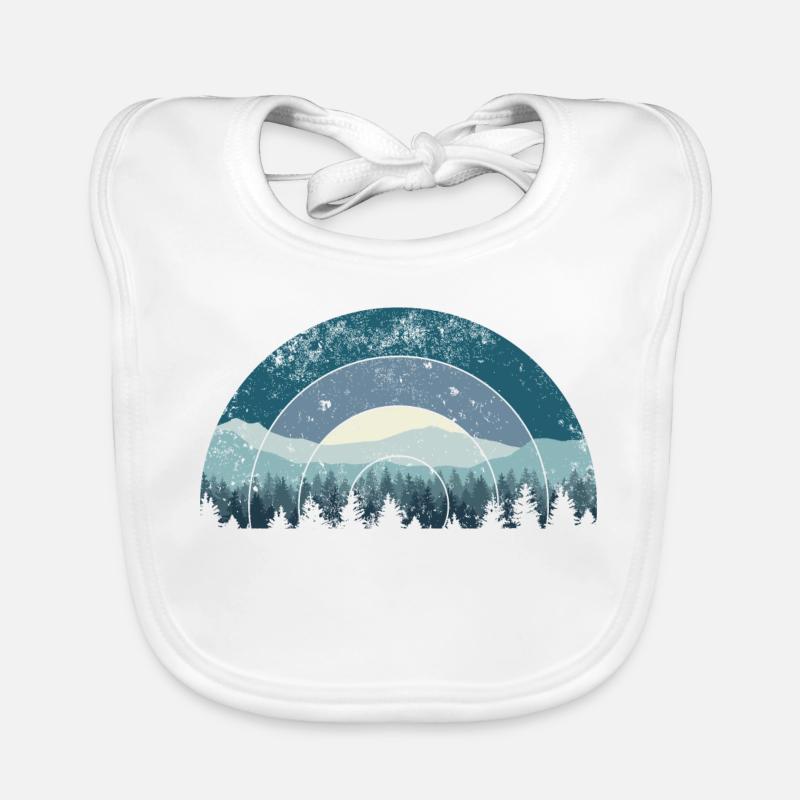 Blue Arc Forest Landschaft Baby Bio-Lätzchen