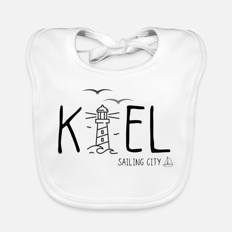 Kiel - Ostsee - Segeln Baby Bio-Lätzchen