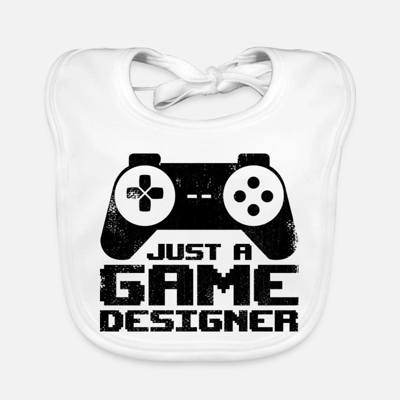 Just A Game Designer Baby Bio-Lätzchen