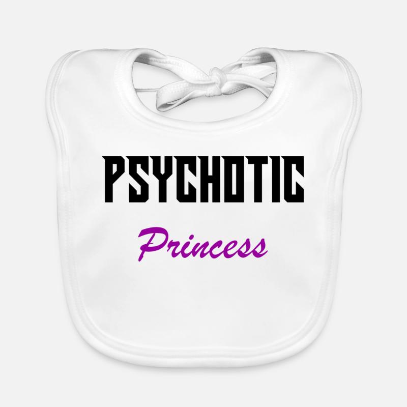 Psychotic princess Organic Baby Bibs