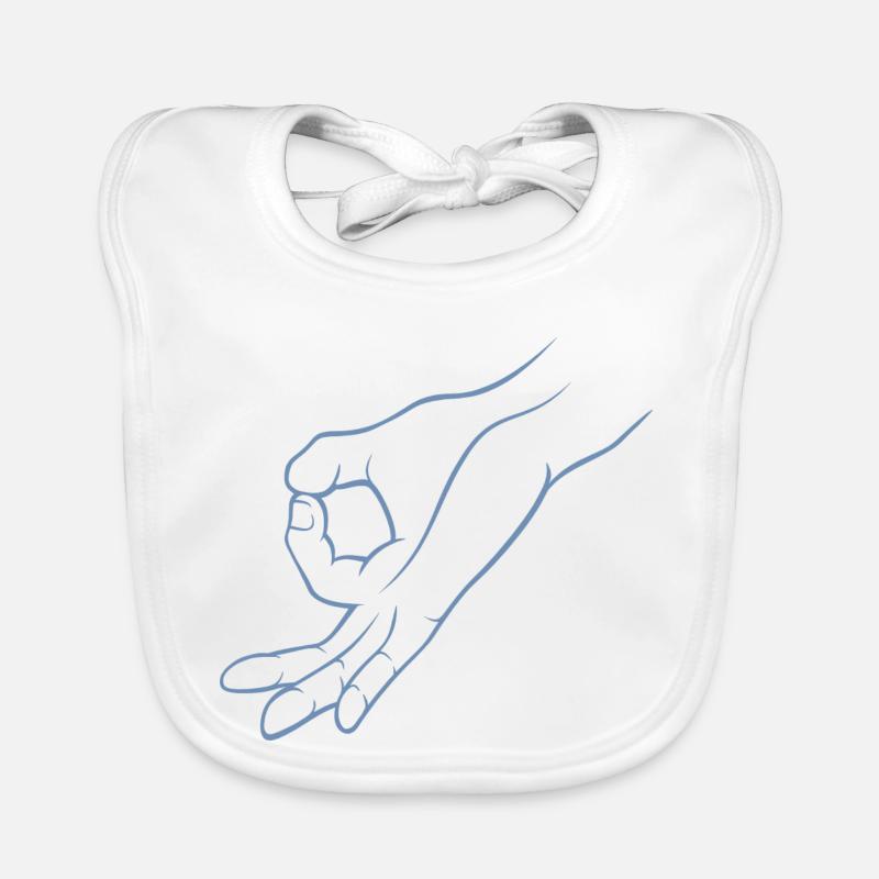Trou de signalisation manuelle dans un jeu d’enfant Bavoir bio Bébé