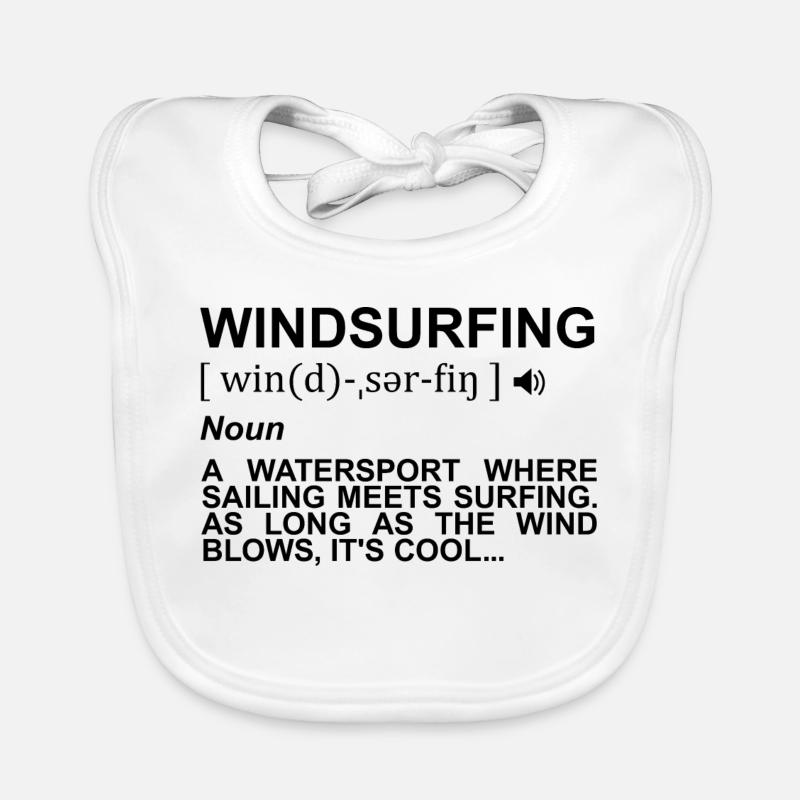 Windsurfing Dictionary Organic Baby Bibs