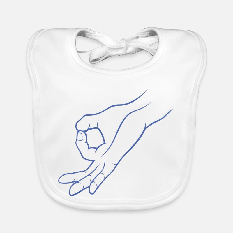 Trou de signalisation manuelle dans un jeu d’enfant Bavoir bio Bébé