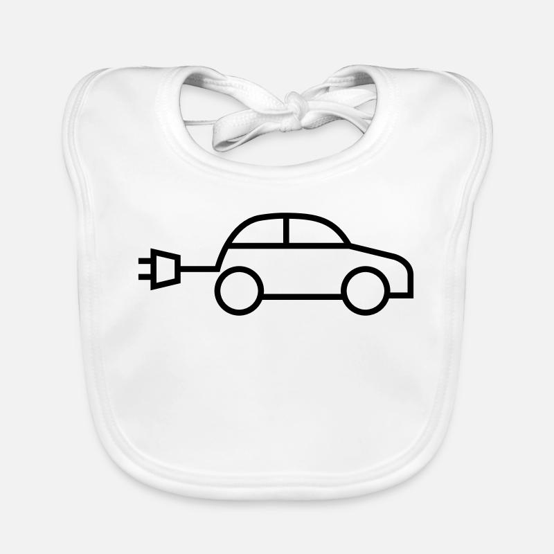 Elektroauto e-auto electric car Baby Bio-Lätzchen