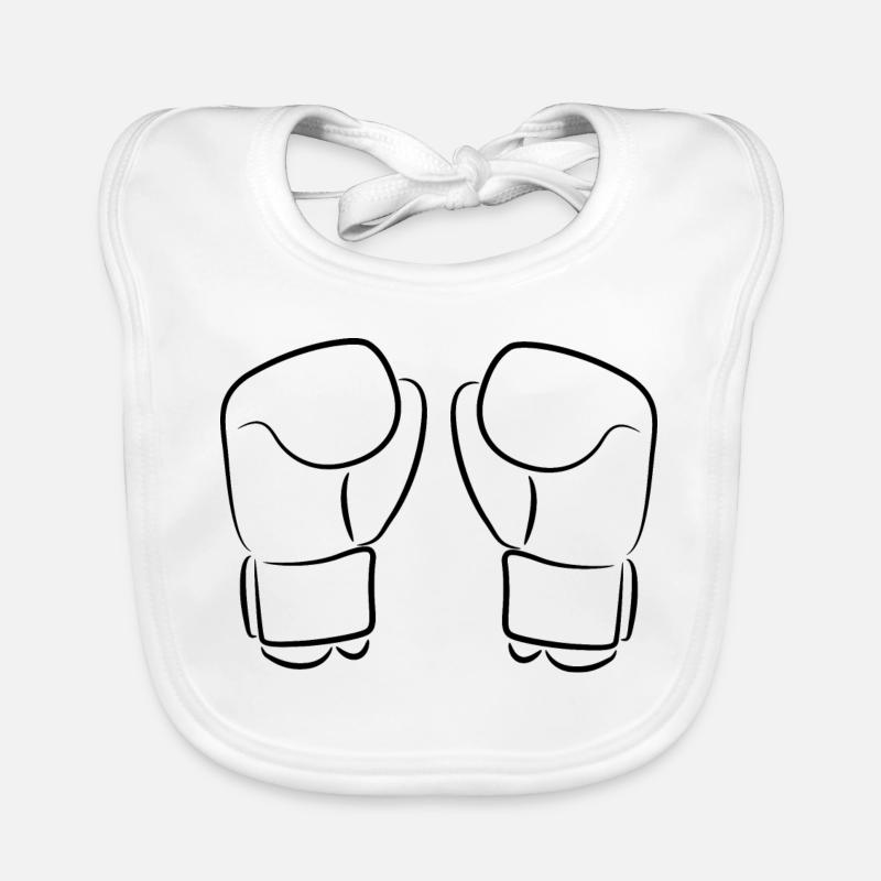 Kickboxhandschuhe Baby Bio-Lätzchen