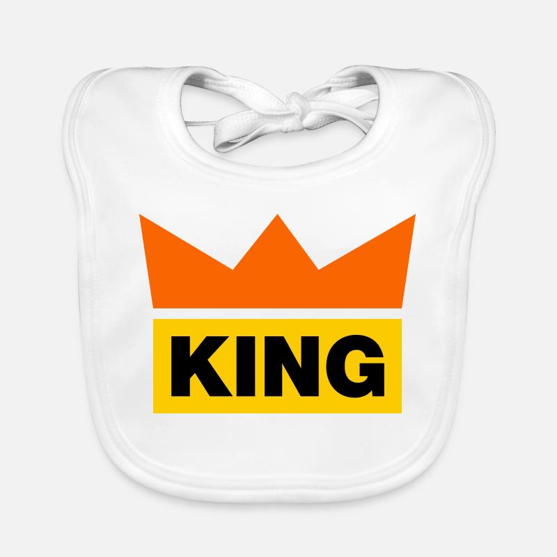King / 3 Couleurs Bavoir bio Bébé