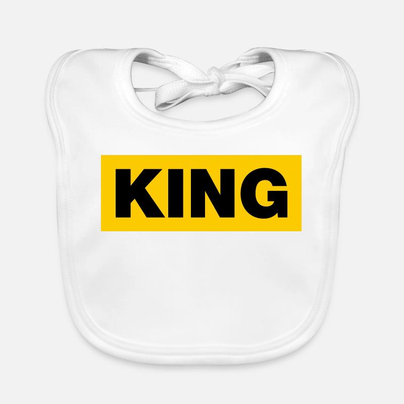 King / 2 Farben Baby Bio-Lätzchen