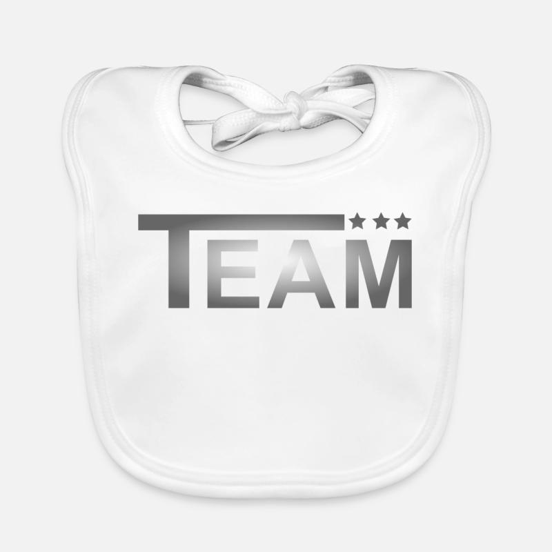 Team Stars Grau Baby Bio-Lätzchen