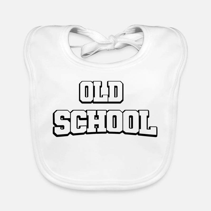 Old School Design Baby Bio-Lätzchen
