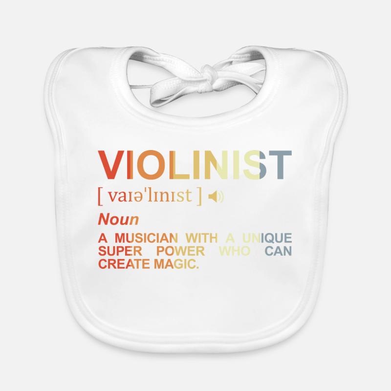 Signification violoniste Bavoir bio Bébé