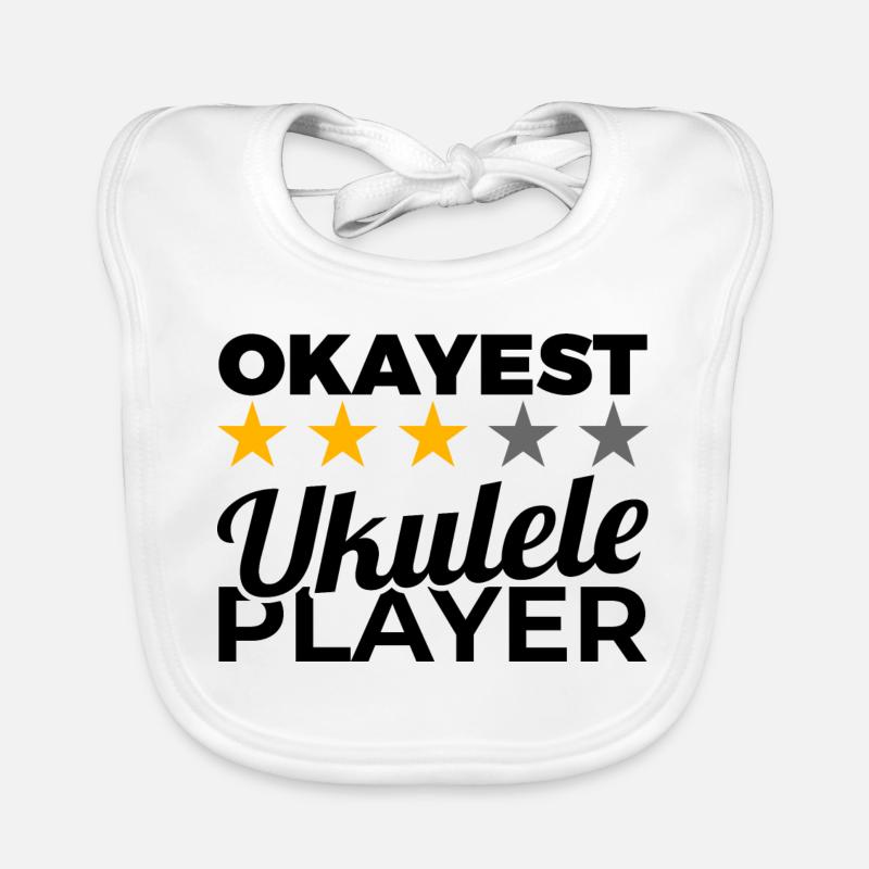 Drôle de ukuléléliste Bavoir bio Bébé