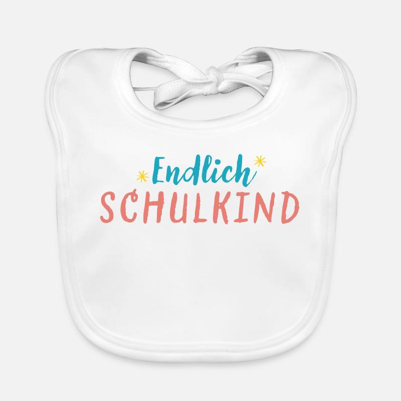 Endlich Schulkind Baby Bio-Lätzchen