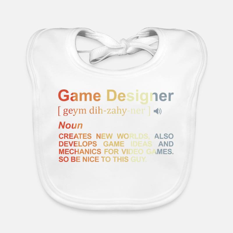 Game Designer Definition Baby Bio-Lätzchen