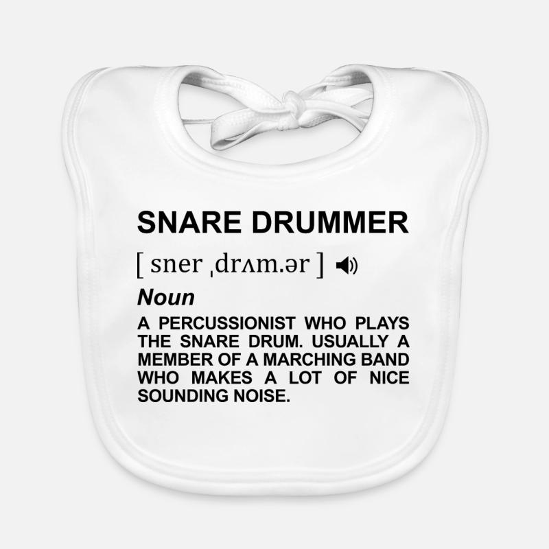 Drummer Dictionary Organic Baby Bibs