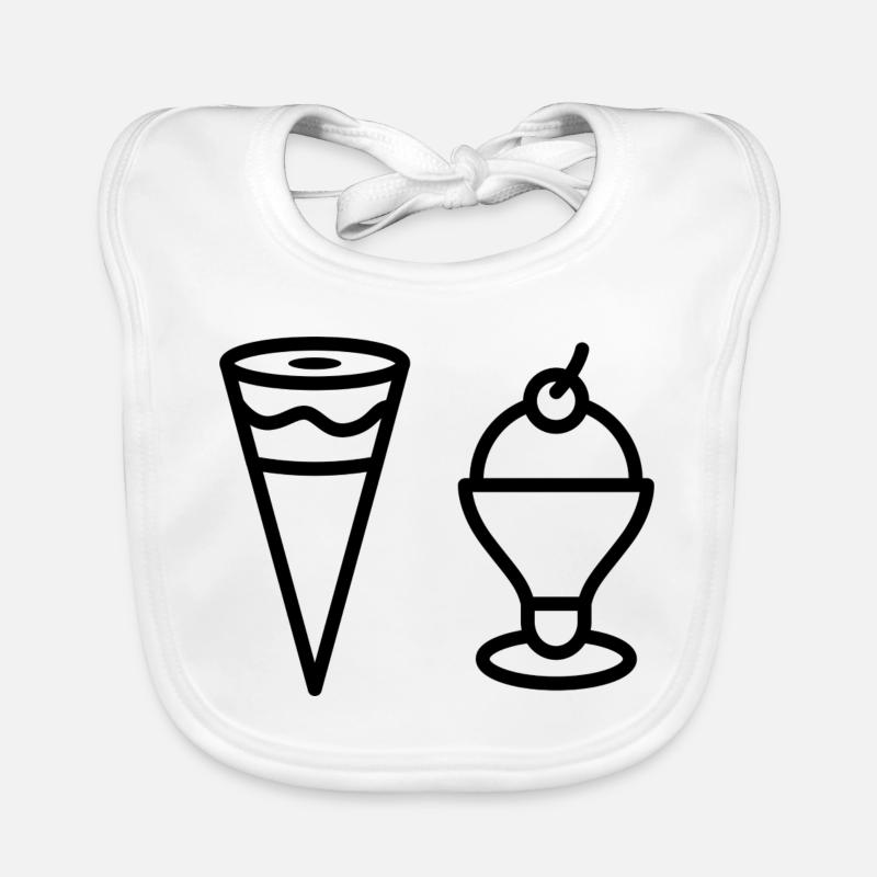 Ich liebe Eis Baby Bio-Lätzchen