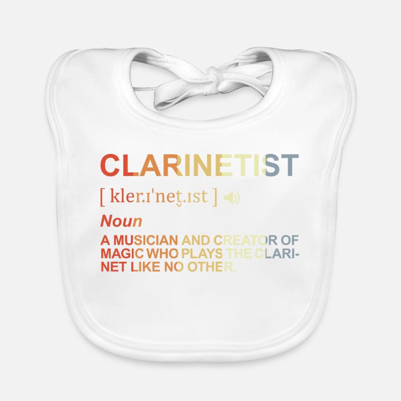 Signification clarinettiste Bavoir bio Bébé