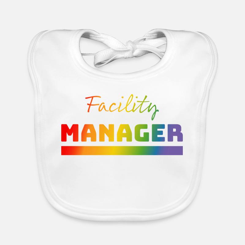 Tshirt Facility Manager rainbow Baby Bio-Lätzchen