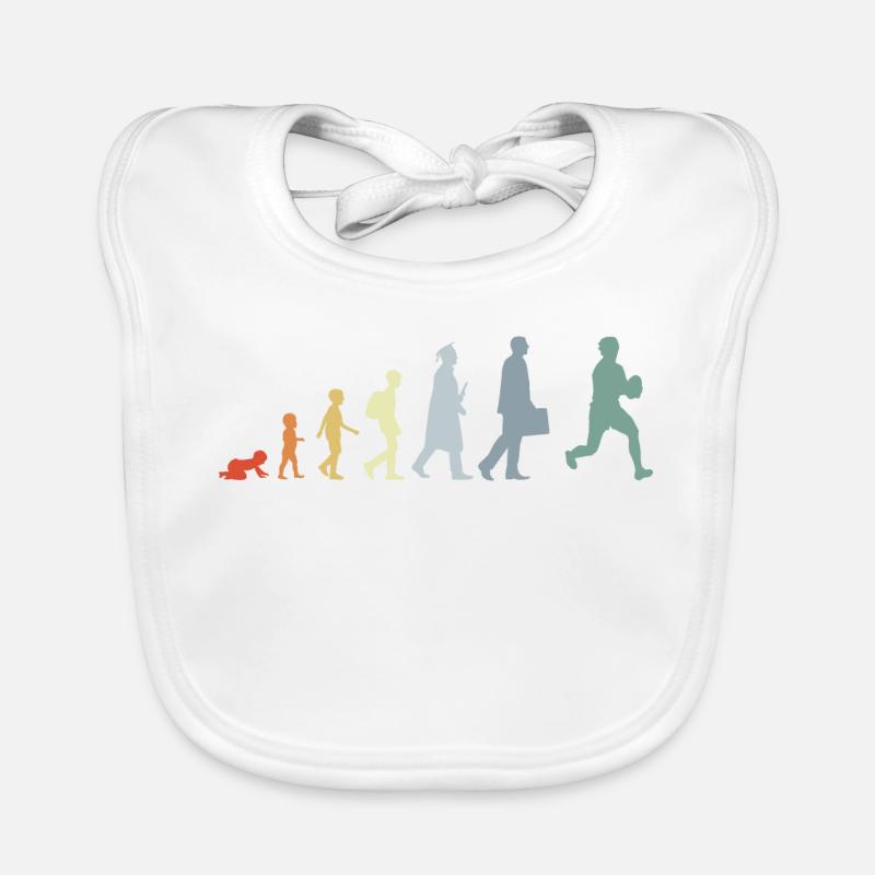 Vintage Rugby Evolution Organic Baby Bibs